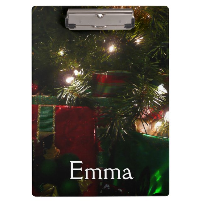 Porte-bloc Cadeaux sous l'arbre Noël (Devant)
