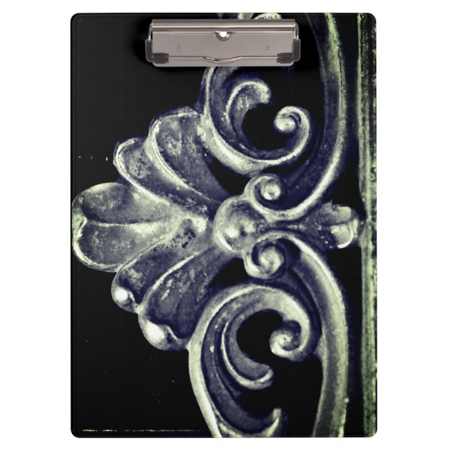 Porte-bloc Cadre français en argent (Devant)