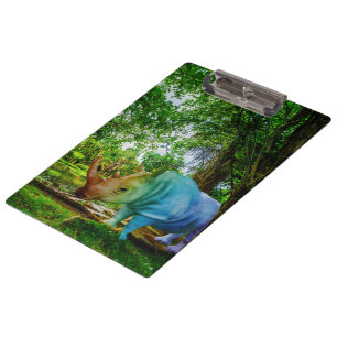Porte-bloc Cadre tropical luxuriant de SlipperyJoe rhinoceros