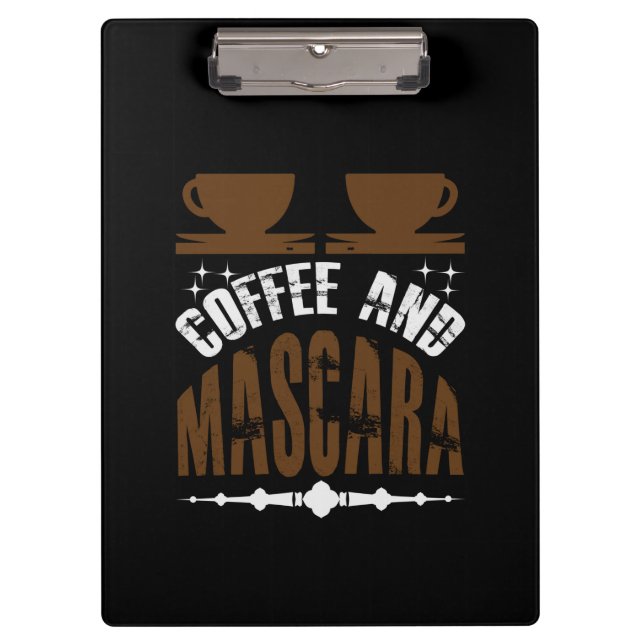 Porte-bloc Café Art Café Et Mascara (Devant)