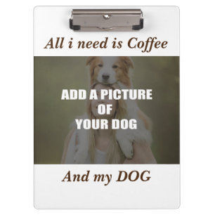 Porte-bloc Café et mon Oreiller de chien