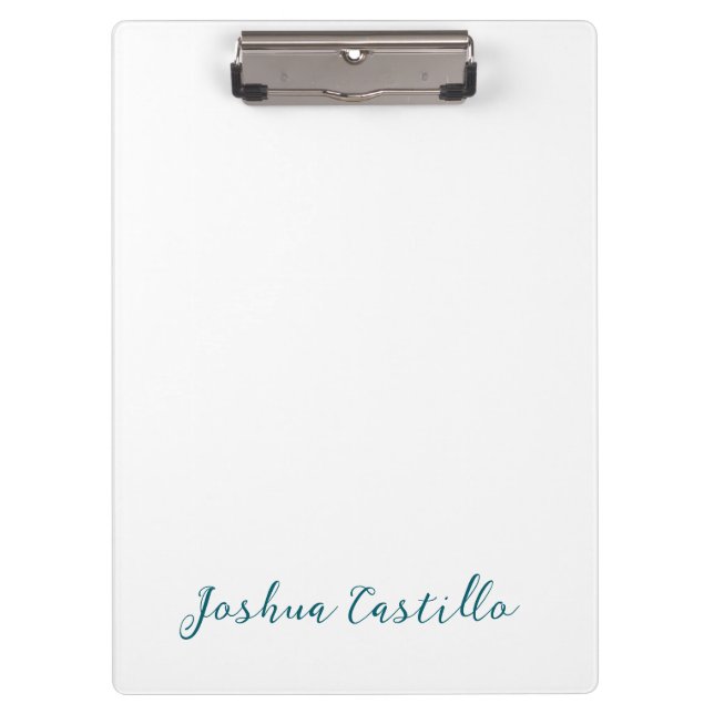 Porte-bloc Calligraphy Simple Plain Professional Name (Devant)