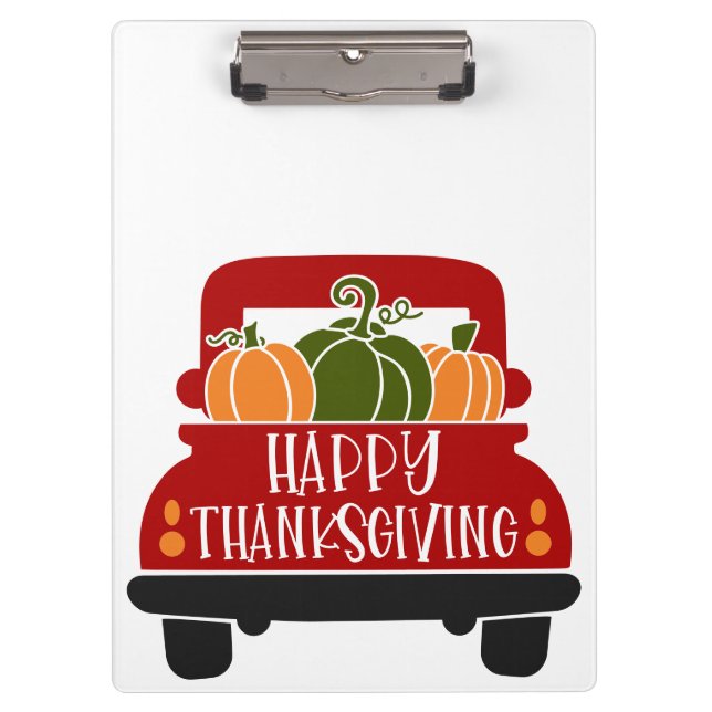 Porte-bloc Camion de Thanksgiving (Devant)