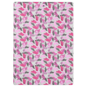 Porte-bloc Camouflage animal Silhouette rose
