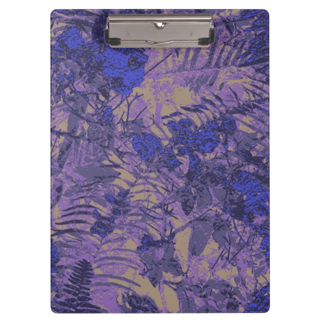 Porte-bloc Camouflage contre la fleur bleue (Devant)