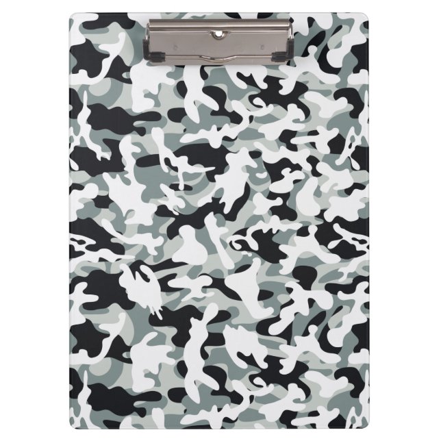 Porte-bloc Camouflage Poussière de Neige (Devant)