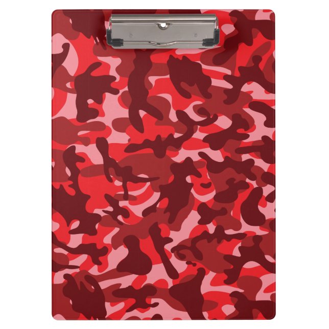 Porte-bloc Camouflage Saumon Rouge  (Devant)