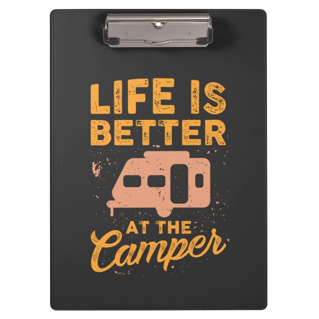 Porte-bloc Camping - La Vie Est Meilleure Au Camper (Devant)