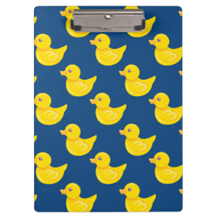Porte-bloc Canard en caoutchouc bleu et jaune, canard