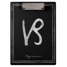 Capricorne martelé argent stylisé astrologie