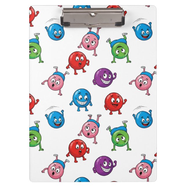 Porte-bloc Caractères circulaires colorés (Devant)