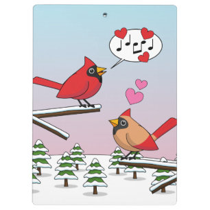 Porte-bloc Cardinaux du Nord Rouge mignonne Amour Paysage hiv