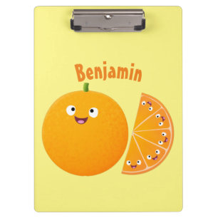 Porte-bloc Caricature d'agrumes d'orange