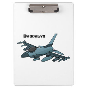 Porte-bloc Caricature d'avion de chasse militaire