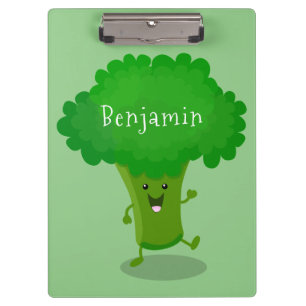 Porte-bloc Caricature de brocoli dansant Cute kawaii