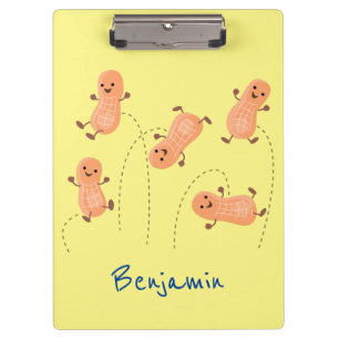 Porte-bloc Caricature de cacahuètes joyeux sautillant