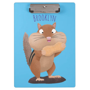 Porte-bloc Caricature de chipmunk à grosses joues mignonnes