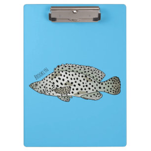 Porte-bloc Caricature de poissons de mérou à bosse
