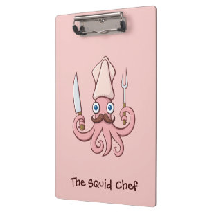 Porte-bloc Caricature du chef calmar