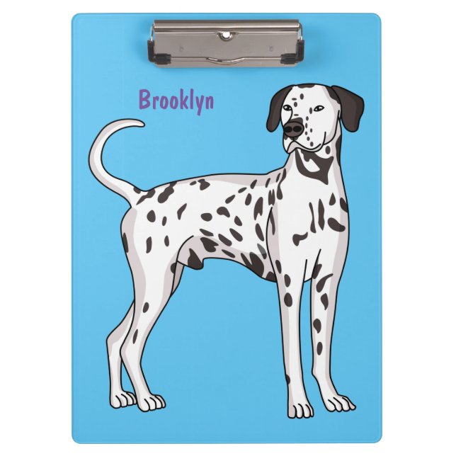 Porte-bloc Caricature pour chien dalmate (Devant)