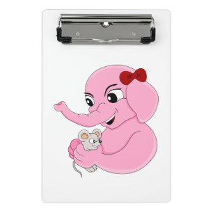 Porte-bloc Caricature pour fille d'éléphant mignon mini porte