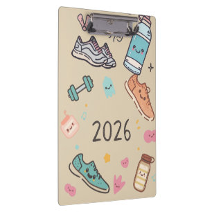 Porte-bloc Carnet Sport 2026 – Agenda Sportif Mignon