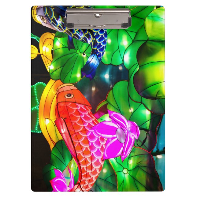 Porte-bloc Carpes illuminées (Devant)