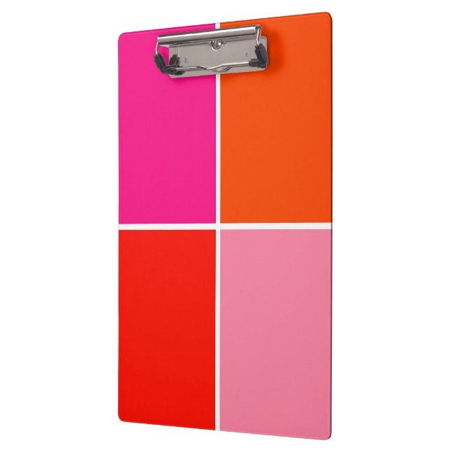Porte-bloc Carré rose et orange (Gauche)