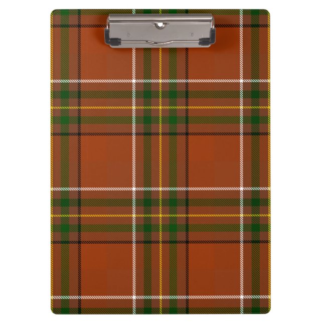 Porte-bloc Carreaux Marron Terreux Tartan  (Devant)