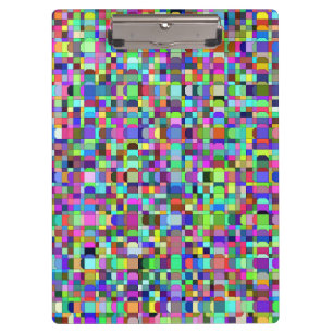 Porte-bloc Carrés Abstraits Formes Motif multicolore