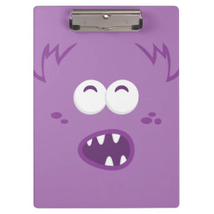 Porte-bloc Carte à clips vissés pourpre Monster