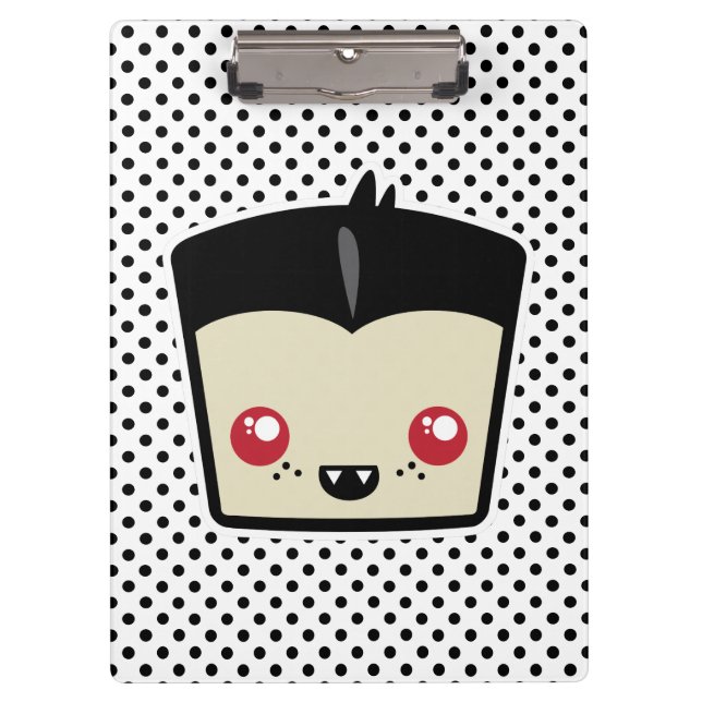 Porte-bloc Carte clipart Kawaii Dracula (Devant)