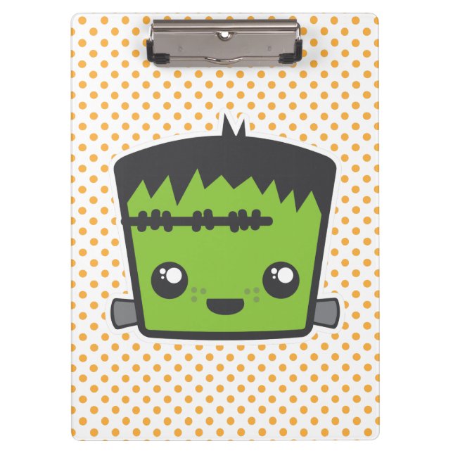 Porte-bloc Carte clipart Kawaii Frankenstein (Devant)
