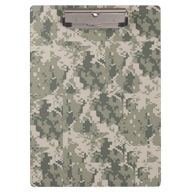 Porte-bloc Carte clipart Motif numérique ACU Camo Camouflage (Devant)