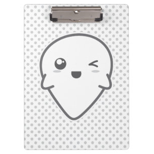 Porte-bloc Carte clipart pour fantôme Kawaii Winking