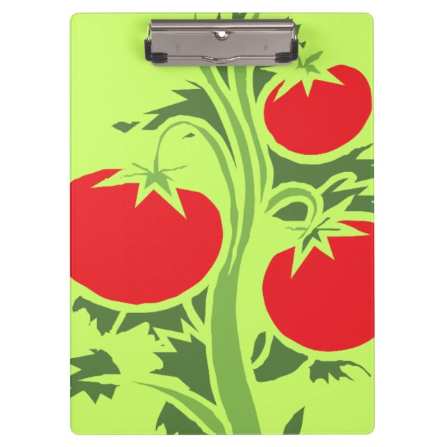 Porte-bloc Carte clipart tomate personnalisée (Devant)