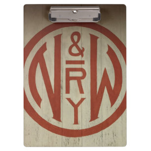 Porte-bloc Carte d'accès au logo de Norfolk et de Western Rai