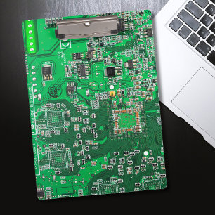 Porte-bloc Carte de circuit Geek d'ordinateur vert