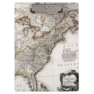 PORTE-BLOC CARTE DE L'AMÉRIQUE, 1809