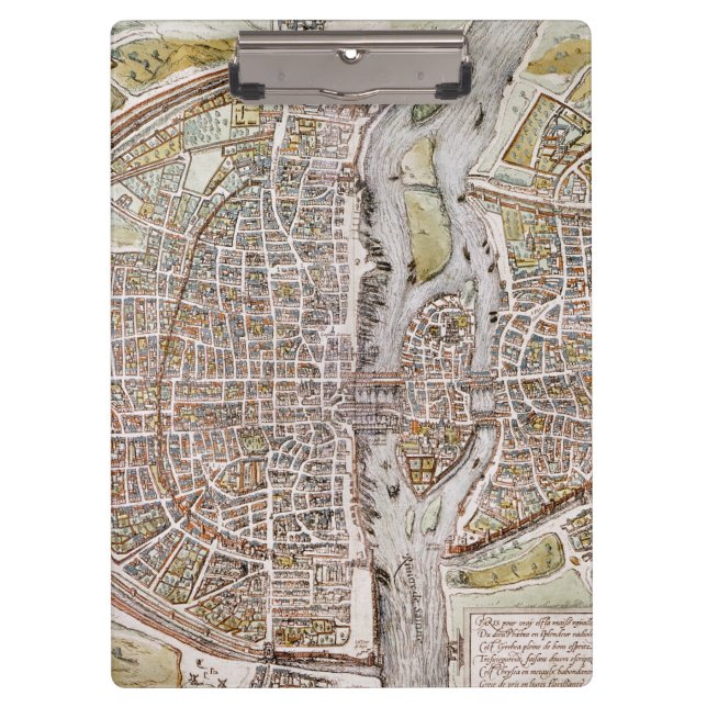 PORTE-BLOC CARTE DE PARIS, 1581 (Devant)