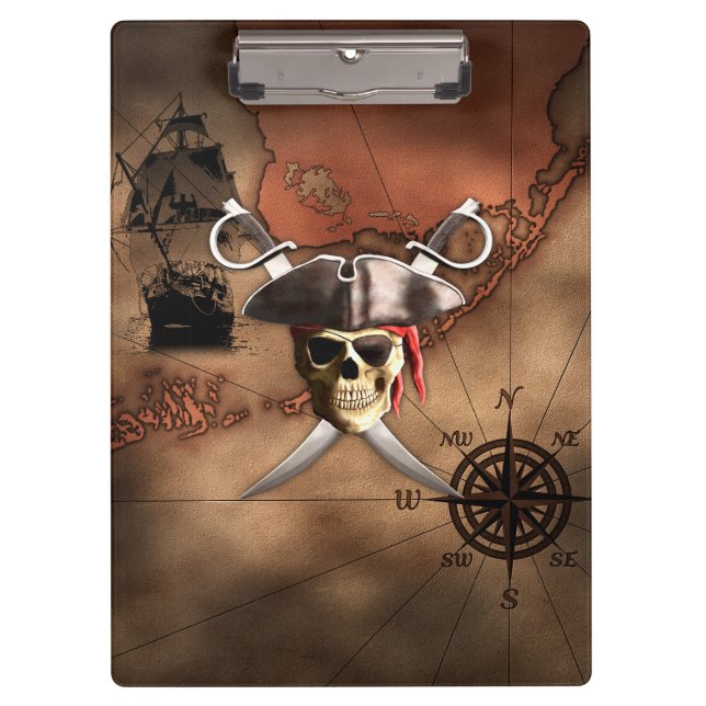 Porte-bloc Carte de pirate (Devant)