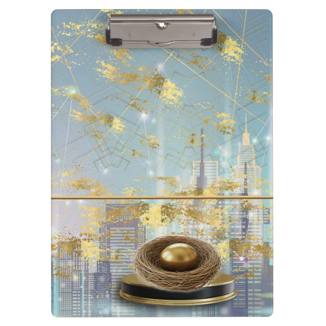 Porte-bloc Carte d'invitation de Pâques en feuille d'aluminiu (Devant)