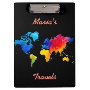 Porte-bloc Carte du monde