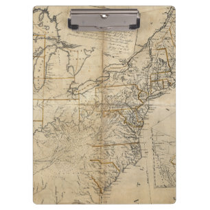 Porte-bloc CARTE : Les ETATS-UNIS, 1783