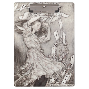 Porte-bloc Cartes de Alice tombant rétro Design Victorien