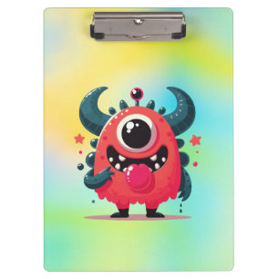 Porte-bloc Carton de Monstre Orange Cute-67423