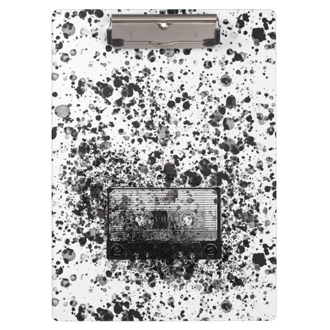 Porte-bloc Cassette audio rétro (Devant)