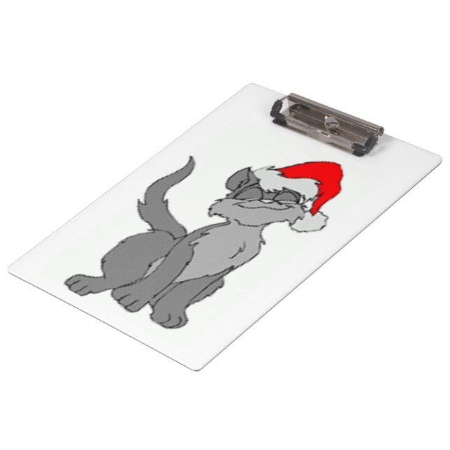 PORTE-BLOC CAT PÈRE NOËL (Incliné)