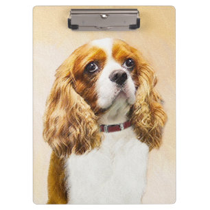 Porte-bloc Cavalier Le Roi Charles Spaniel Peinture originale