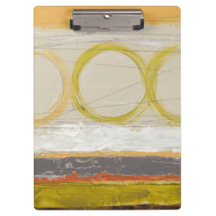 Porte-bloc Cercles jaunes et oranges sur l'arrière - plan